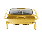 Vicenza Dania Hydraulic Chafing Dish 9L Gold VCF015-G
